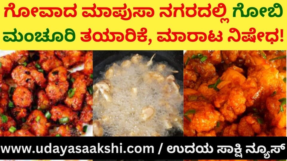 Production sale of Gobi Manchurian banned in Mapusa Goa! ಗೋವಾದ ಮಾಪುಸಾ ನಗರದಲ್ಲಿ ಗೋಬಿಮಂಚೂರಿಯನ್ ತಯಾರಿಕೆ ಮಾರಾಟ ನಿಷೇಧ!