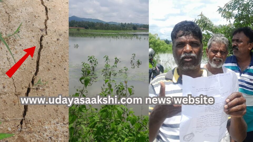 shimoga | Shimoga - The lake is bursting due to heavy rain: Will the taluk administration wake up? ಶಿವಮೊಗ್ಗ - ಭಾರೀ ಮಳೆಗೆ ಬಿರುಕು ಬಿಡುತ್ತಿರುವ ಕೆರೆ ಏರಿ : ಎಚ್ಚೆತ್ತುಕೊಳ್ಳುವುದೆ ತಾಲೂಕು ಆಡಳಿತ?