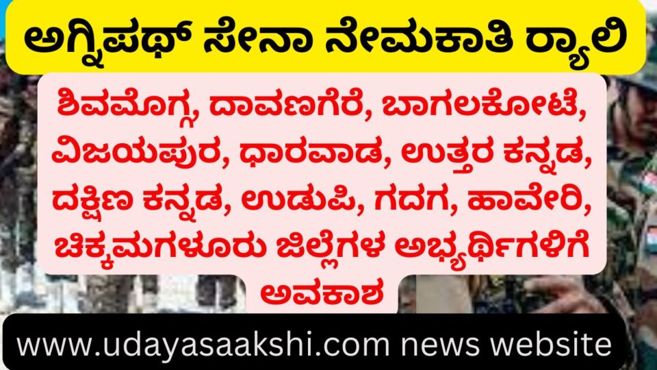ಅಗ್ನಿಪಥ್ ಸೇನಾ ನೇಮಕಾತಿ ರ‍್ಯಾಲಿ