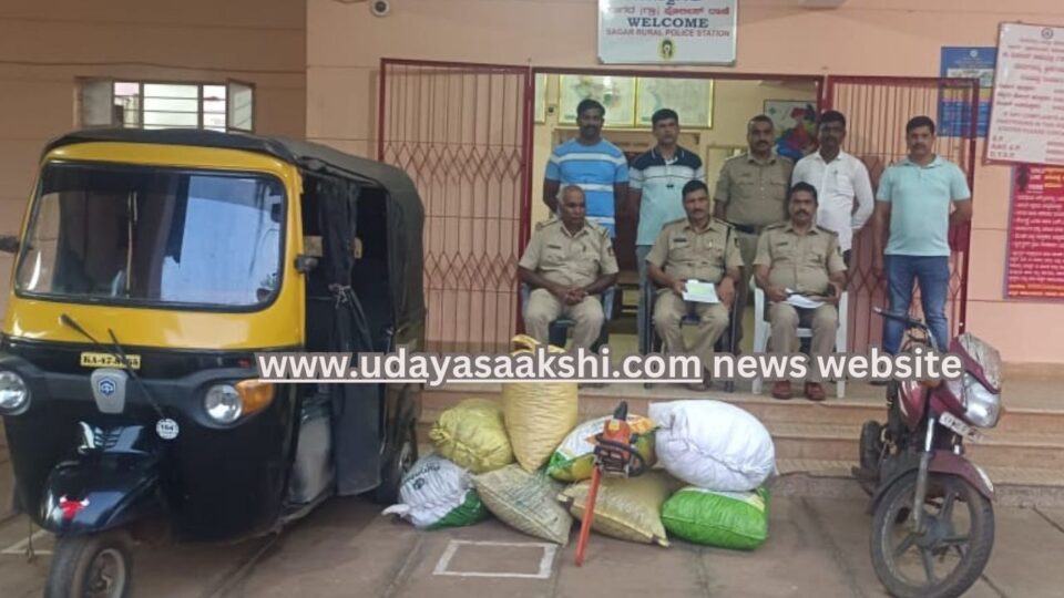 sagara crime news | Arrest of theft accused: Three cases come to light! ಇಬ್ಬರು ಕಳವು ಆರೋಪಿಗಳ ಬಂಧನ : ಮೂರು