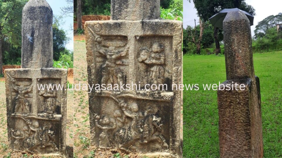 thirthahalli | Theerthahalli: A rare Garuda style beheading memorial sculpture found in Araga! ಅಪರೂಪದ ಗರುಡ ಪದ್ಧತಿಯ ಶಿರ ಛೇದನ ಸ್ಮಾರಕ ಶಿಲ್ಪ ಪತ್ತೆ! ಹಂಪಿಯ ಪುರಾತತ್ವ ಇಲಾಖೆ ನಿರ್ದೇಶಕ ಡಾ.ಆರ್.ಶೇಜೇಶ್ವರ ತಂಡದ ಸಂಶೋಧನೆ ವರದಿ : ಬಿ. ರೇಣುಕೇಶ್
