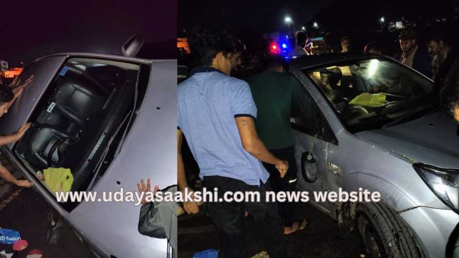 ಭದ್ರಾವತಿ : ಪಲ್ಟಿಯಾಗಿ ಬಿದ್ದ ಕಾರು – ಹೊಸ ಸೇತುವೆ ಅವ್ಯವಸ್ಥೆ ಸರಿಪಡಿಸಲು ಮುಂದಾಗುವುದೆ ಆಡಳಿತ? bhadravati | Bhadravati : Car overturned - new bridge to fix the mess administration?
