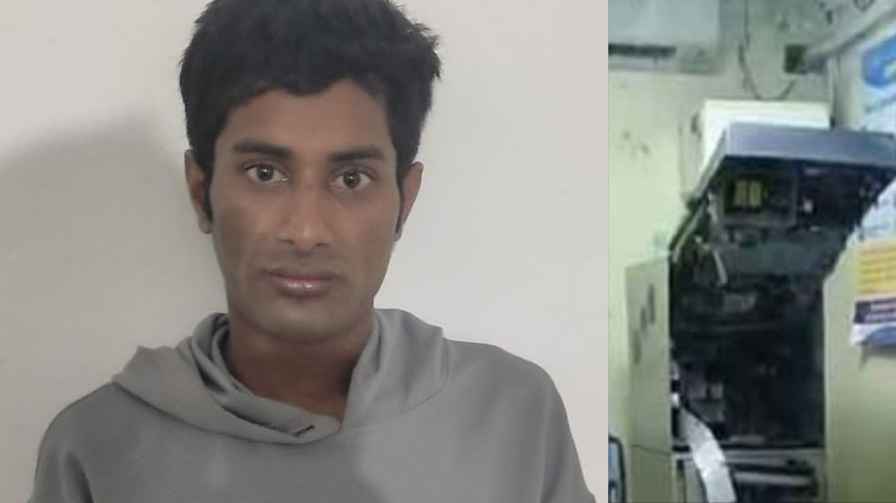 shimoga | Shimoga: A man from Bihar who tried to steal money from an ATM was arrested! shimoga | ಶಿವಮೊಗ್ಗ : ಎಟಿಎಂನಲ್ಲಿ ಹಣ ಕಳವಿಗೆ ಯತ್ನಿಸಿದ ಬಿಹಾರದ ವ್ಯಕ್ತಿ ಸೆರೆ!