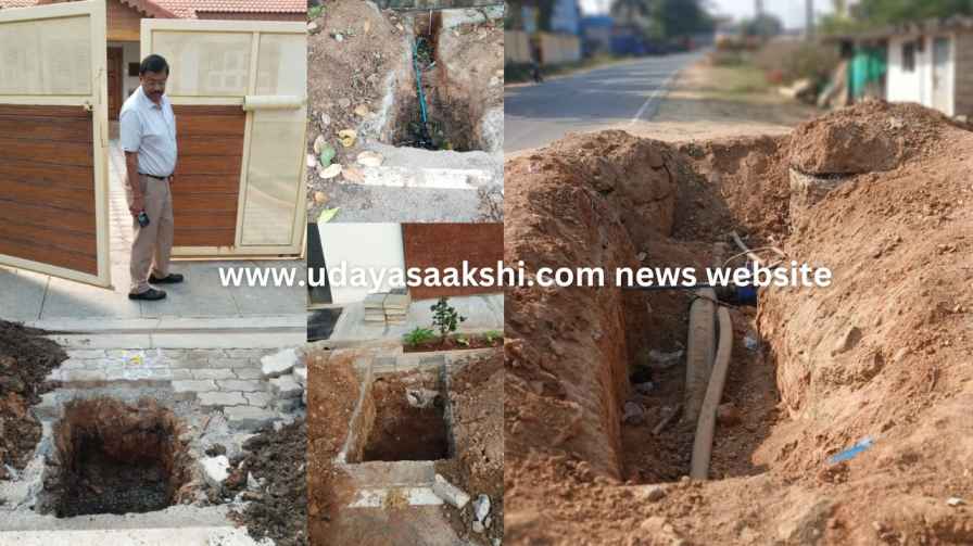 shimoga | Shimoga: Pothole danger - is the water board waiting for the sacrifice of life..?! shimoga | ಶಿವಮೊಗ್ಗ : ಗುಂಡಿ ಗಂಡಾಂತರ – ಜೀವ ಬಲಿಗೆ ಕಾದಿದೆಯೇ ಜಲ ಮಂಡಳಿ..?!
