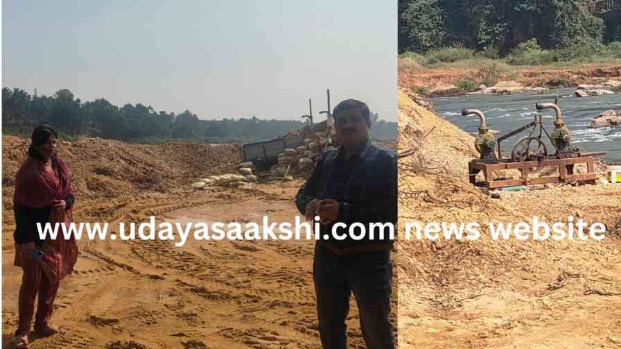 shimoga | Illegal Sand Mining in Tungabhadra River: Shimoga Tahsildar Sudden Attack!