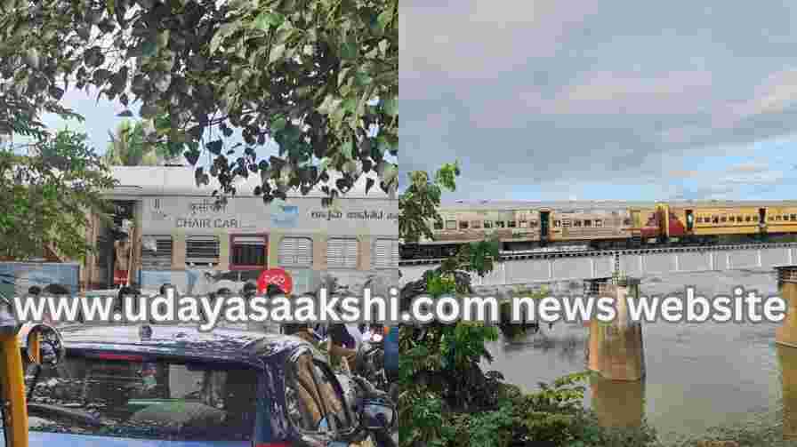 A bogie uncoupled the Talaguppa - Mysore intercity train in shimoga..! ಶಿವಮೊಗ್ಗ ನಗರದಲ್ಲಿ ತಾಳಗುಪ್ಪ – ಮೈಸೂರು ಇಂಟರ್ ಸಿಟಿ ರೈಲು ಸಂಚಾರದ ವೇಳೆಯೇ ಬೇರ್ಪಟ್ಟ ಬೋಗಿ..!