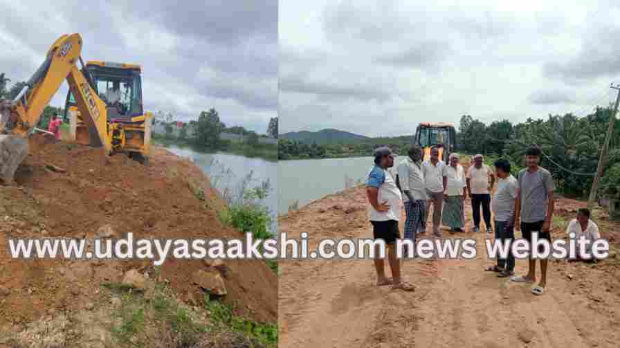 Shimoga: Gejjenahalli village lake encroachment - villagers demand action! ಶಿವಮೊಗ್ಗ : ಗೆಜ್ಜೇನಹಳ್ಳಿ ಗ್ರಾಮದ ಕೆರೆ ಒತ್ತುವರಿ – ಕ್ರಮಕ್ಕೆ ಗ್ರಾಮಸ್ಥರ ಆಗ್ರಹ!